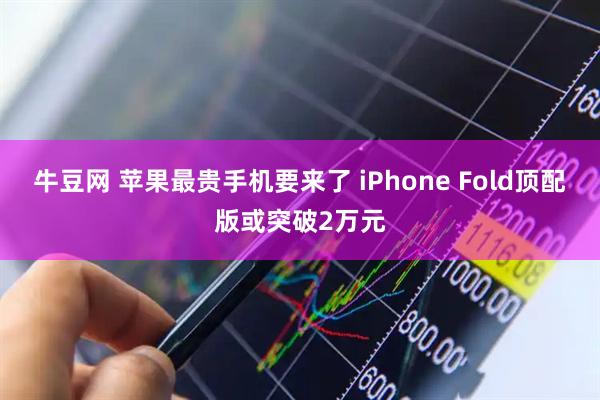 牛豆网 苹果最贵手机要来了 iPhone Fold顶配版或突破2万元