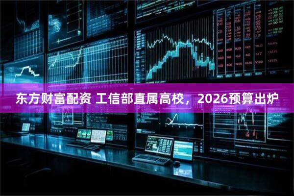 东方财富配资 工信部直属高校，2026预算出炉